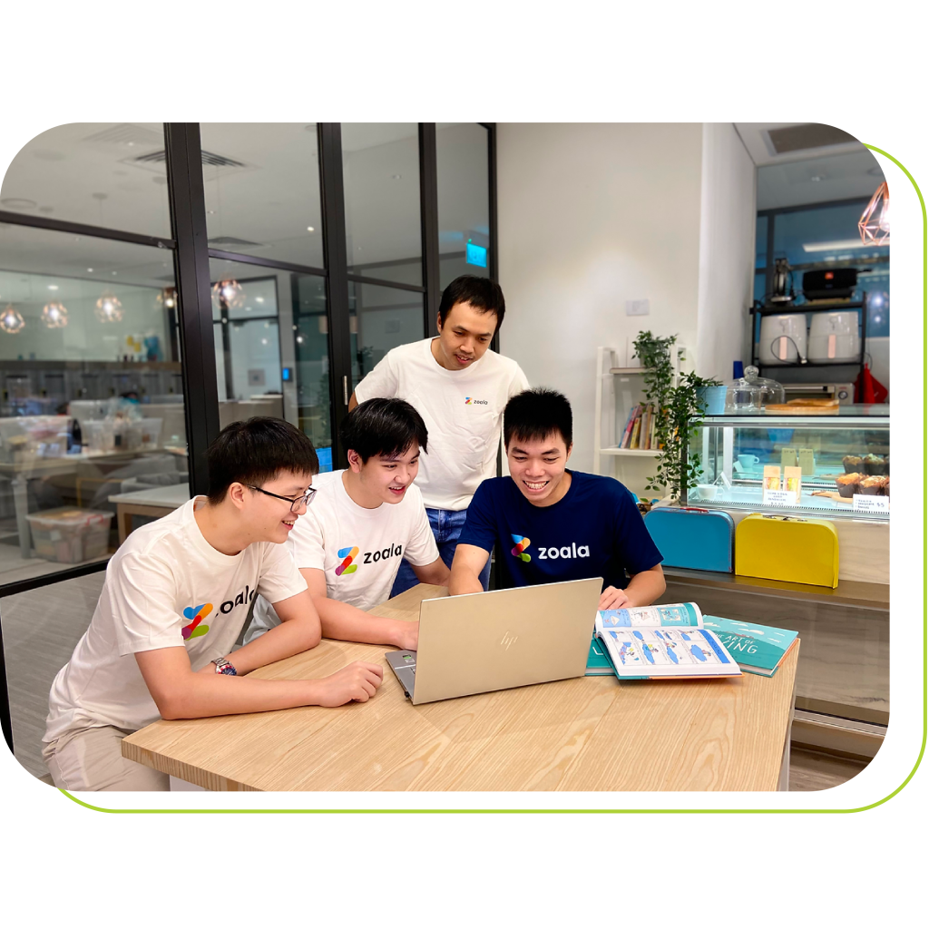 Zoala's intern is having great time of discussing work together